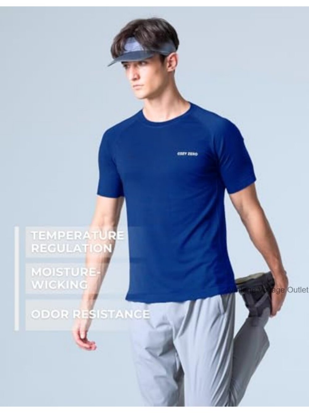 Ultrafine Merino Wool Blend T-Shirt - Lightweight Breathable Odor Resistant - Picture 4 of 6